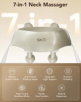 SKG H7-Ultra Neck & Shoulder Massager with White Massage Heads
