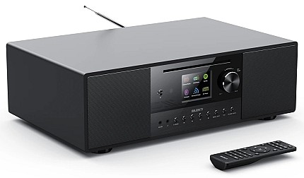 Majority QUADRIGA 2.1 Mini HiFi 120W with 6 Subwoofer, CD Player, Internet Radio, Bluetooth, USB & Optical Input