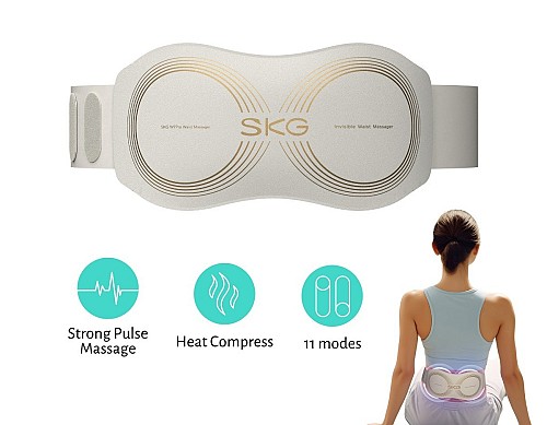 SKG W7 Pro Hot Compress Waist Massager using TENS Technology