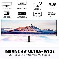 Armaggeddon Gaming Monitor 49 Curved DQHD 5K 165Hz R1500 PIP Height Adjustable PXP 49 Pro Black