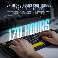 Armaggeddon Gaming Keyboard Mech Trimode Display & Knob MM-98S MIMETIQ Black-Yellow