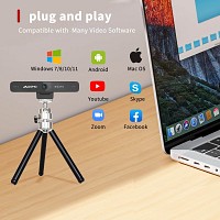 QOMO ConferenceCam 006 USB Camera 4K Wide Angle 120° AI Auto-Framing & Dual Microphones QWC-006
