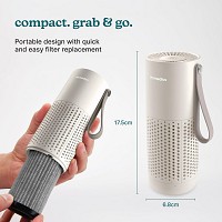 Homedics Air Purifier 3-in-1 Rechargeable WHISPER PURE MINI Beige