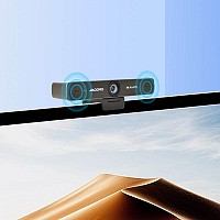 QOMO ConferenceCam 006 USB Camera 4K Wide Angle 120° AI Auto-Framing & Dual Microphones QWC-006