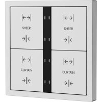 HDL Panel XELENT SERIES Ivory White 8 Buttons (Plastic)