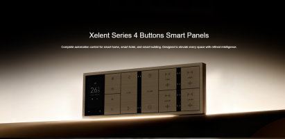 HDL Panel XELENT SERIES Black 4 Buttons (Aluminium)