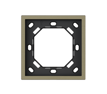 HDL Panel XELENT SERIES Antique Bronze Panel Frame 1 Gang