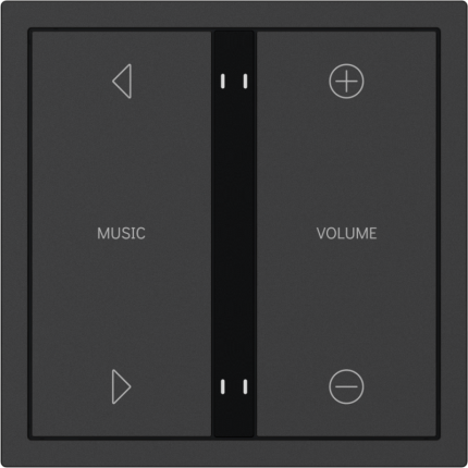 HDL Panel XELENT SERIES Charcoal Grey 4 Buttons (Plastic)