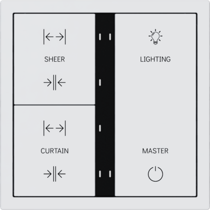 HDL Panel XELENT SERIES Ivory White 6 Buttons (Plastic)
