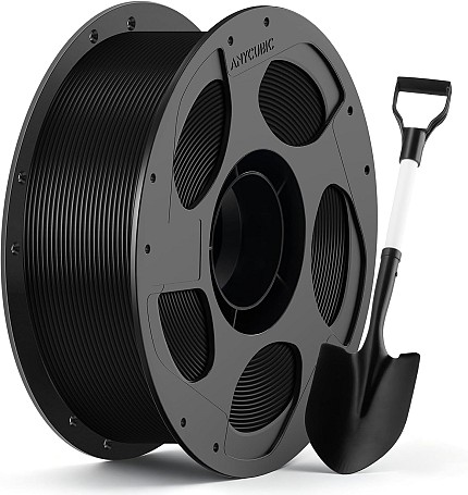 Anycubic ABS Filament Black 1Kg (For Automotive components, moving mechanical parts, electronic enclosures, and classic LEGO-style bricks)