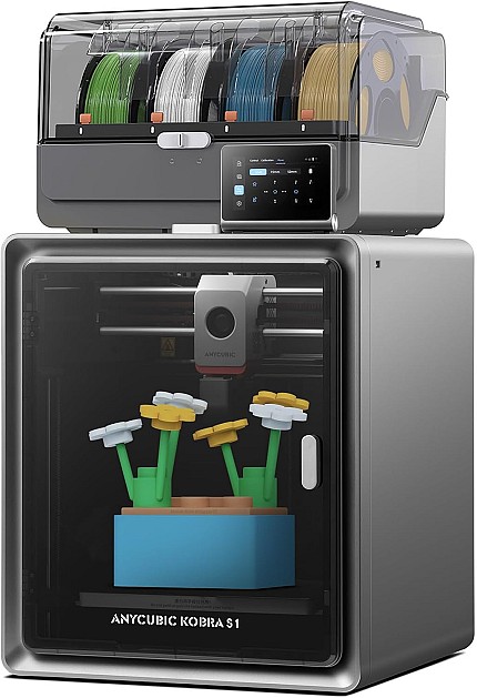 Anycubic 3D Printer Kobra S1 Max Combo Multicolor With Ace 2 Pro Filament Box with Drying Capability