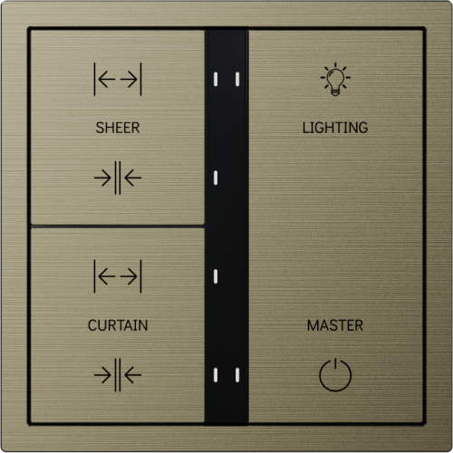 HDL Panel XELENT SERIES Antique Bronze 6 Buttons (Aluminium)