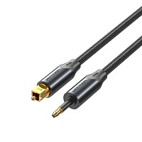 Vention AUDIO Optical Cable Toslink to Mini Toslink Aluminum 2.0m BKCBH