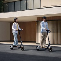 Navee Electric Scooter, 1350W, 75km Range, Quadruple Suspension, Dual Brakes with Electronic Regenerative Braking System, Foldable, Traction Control System, IPX5, 3.6-inch LED Display, GT5 Pro.