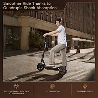 Navee Electric Scooter, 1000W, 75km Range, Quadruple Suspension, Dual Electronic Regenerative Braking System, Foldable, Traction Control System, IPX5, 3.6-inch LED Display, GT3 Max
