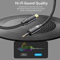 Vention AUDIO Optical Cable Toslink to Mini Toslink Aluminum 2.0m BKCBH