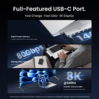 Vention IT Hub 7-in-2 Plug-In Docking Station USB-C to HDMI 2xUSB3.0 SD PD140W THXH0