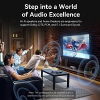 Vention AUDIO Optical Cable Toslink to Mini Toslink Aluminum 2.0m BKCBH
