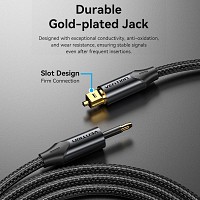 Vention AUDIO Optical Cable Toslink to Mini Toslink Aluminum 2.0m BKCBH