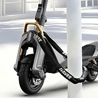 Navee Electric Scooter, 1638W, 90km Range, Hydraulic & Spring Dual Suspension, Dual Disc Brakes + EABS System, Foldable, Traction Control System, IPX6, 3.5-inch LED Display, UT3 Max.