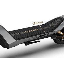 Navee Electric Scooter, 1638W, 90km Range, Hydraulic & Spring Dual Suspension, Dual Disc Brakes + EABS System, Foldable, Traction Control System, IPX6, 3.5-inch LED Display, UT3 Max.