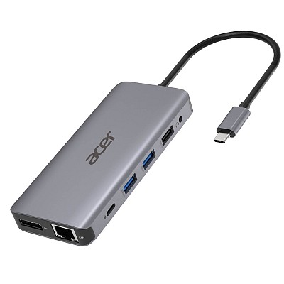 Acer USB-C Hub 12-in-1 2xHDMI/DP/4xUSB/RJ45/AUDIO/PD100W