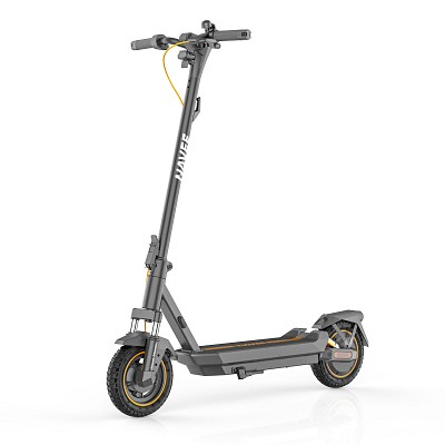 Navee Electric Scooter, 700W, 50km Range, Quadruple Suspension, Dual Electronic Regenerative Braking System, Foldable, Traction Control System, IPX5, 3.6-inch LED Display, GT3