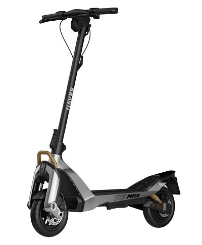 Navee Electric Scooter, 1638W, 90km Range, Hydraulic & Spring Dual Suspension, Dual Disc Brakes + EABS System, Foldable, Traction Control System, IPX6, 3.5-inch LED Display, UT3 Max.