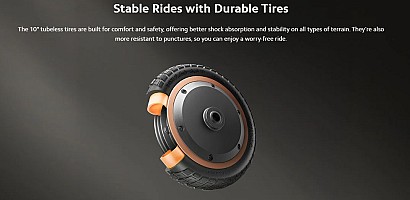 Navee Electric Scooter, 1000W, 75km Range, Quadruple Suspension, Dual Electronic Regenerative Braking System, Foldable, Traction Control System, IPX5, 3.6-inch LED Display, GT3 Max