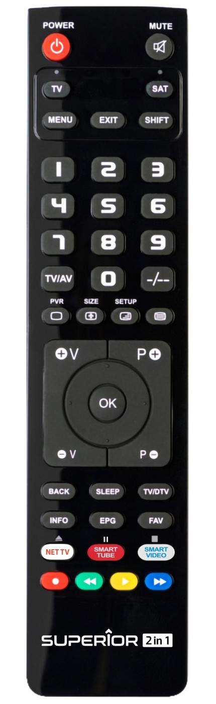 Superior Slim 2in1 TV/Digital PC Programmable Remote Control