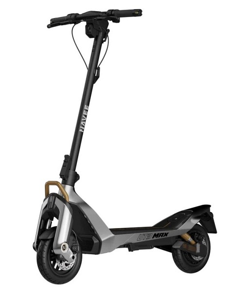 Navee Electric Scooter, 1638W, 90km Range, Hydraulic & Spring Dual Suspension, Dual Disc Brakes + EABS System, Foldable, Traction Control System, IPX6, 3.5-inch LED Display, UT3 Max.