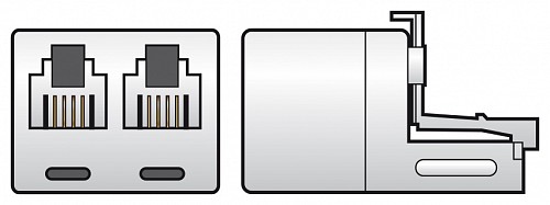 AV:Link RJ11 2-Way Splitter 113.544UK