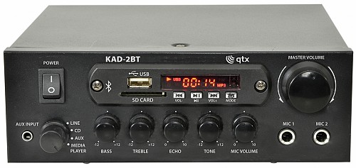 QTX KAD-2BT Amplifier USB/FM/BT 2x25W@8ohm 103.122UK