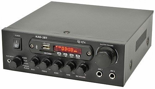 QTX KAD-2BT Amplifier USB/FM/BT 2x25W@8ohm 103.122UK