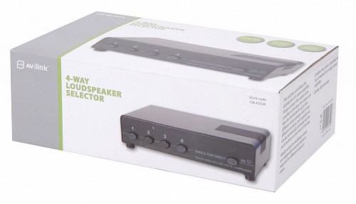 AV:Link 1:4 Speaker Switch w/protection 128.425UK