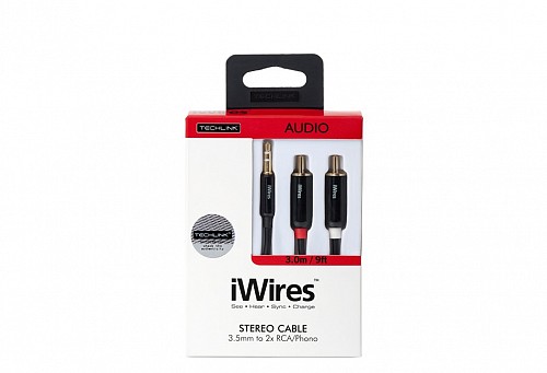 Techlink iWires 3.5mm to 2RCA 3.0m 710023