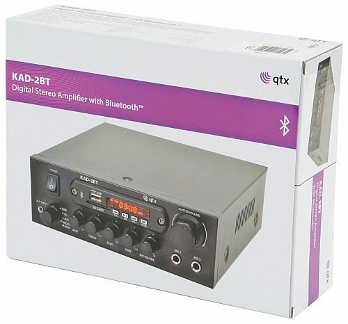 QTX KAD-2BT Amplifier USB/FM/BT 2x25W@8ohm 103.122UK